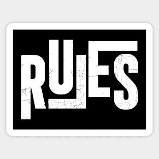 Rules // Old school Hiphop Sticker